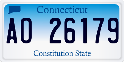 CT license plate AO26179