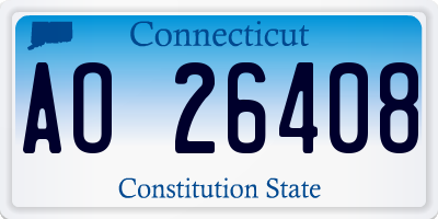 CT license plate AO26408