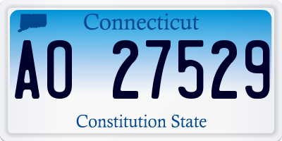 CT license plate AO27529