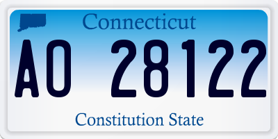 CT license plate AO28122