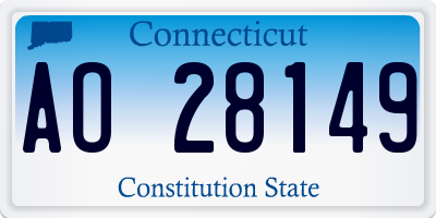 CT license plate AO28149