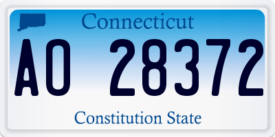 CT license plate AO28372