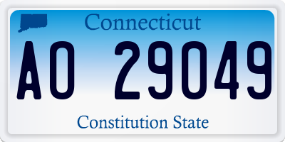 CT license plate AO29049