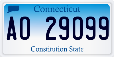 CT license plate AO29099