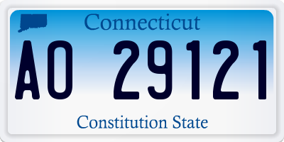 CT license plate AO29121