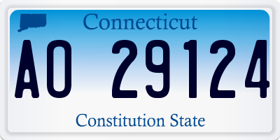 CT license plate AO29124