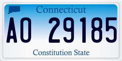 CT license plate AO29185
