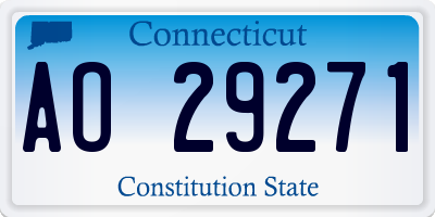 CT license plate AO29271