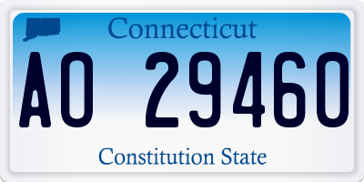 CT license plate AO29460