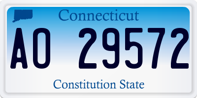 CT license plate AO29572