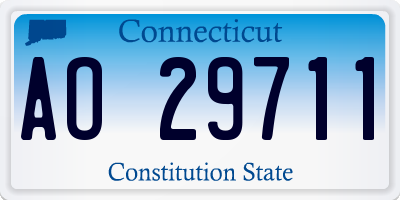 CT license plate AO29711