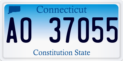 CT license plate AO37055
