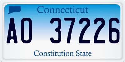 CT license plate AO37226