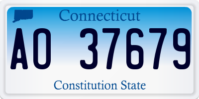 CT license plate AO37679