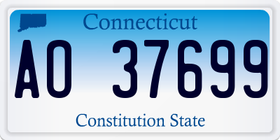 CT license plate AO37699