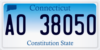 CT license plate AO38050
