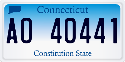 CT license plate AO40441