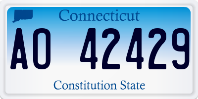 CT license plate AO42429