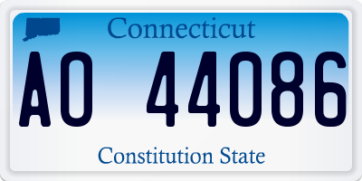 CT license plate AO44086