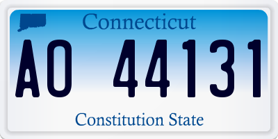 CT license plate AO44131