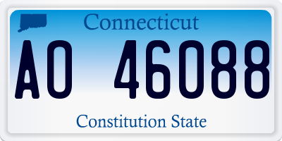 CT license plate AO46088