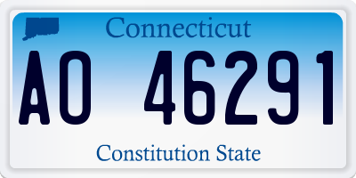 CT license plate AO46291