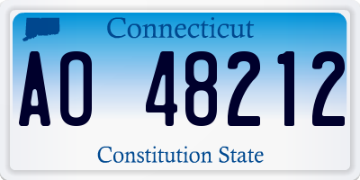 CT license plate AO48212