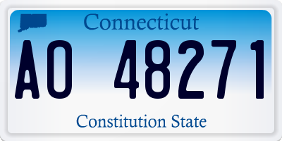 CT license plate AO48271