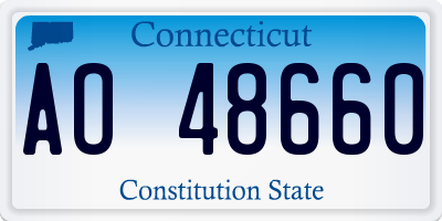CT license plate AO48660
