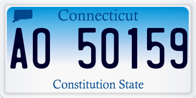 CT license plate AO50159