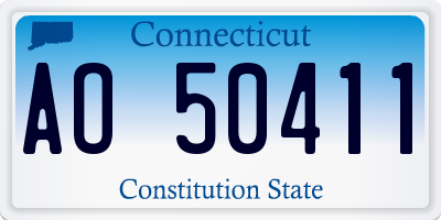 CT license plate AO50411