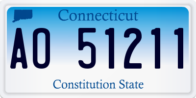 CT license plate AO51211
