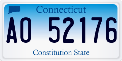CT license plate AO52176