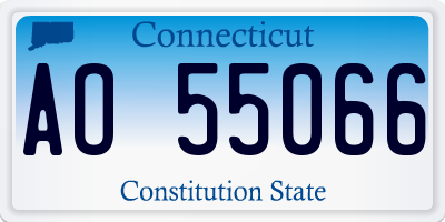 CT license plate AO55066