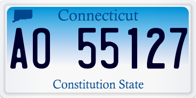 CT license plate AO55127