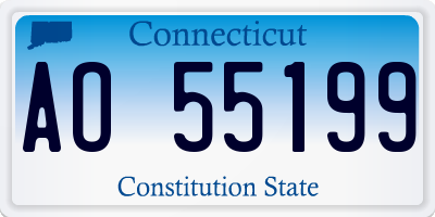 CT license plate AO55199
