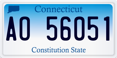 CT license plate AO56051
