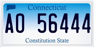 CT license plate AO56444