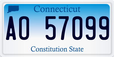 CT license plate AO57099