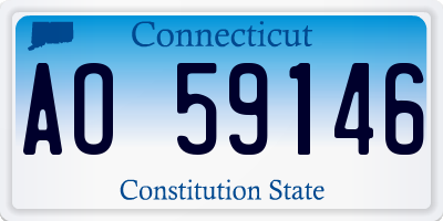 CT license plate AO59146