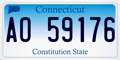 CT license plate AO59176