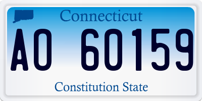 CT license plate AO60159