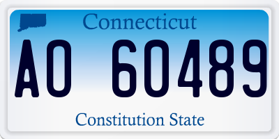 CT license plate AO60489