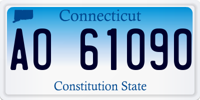 CT license plate AO61090