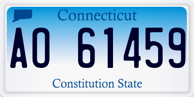 CT license plate AO61459
