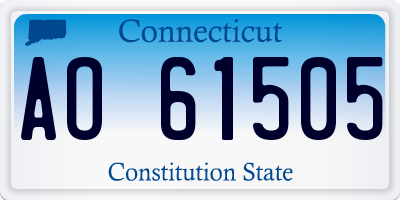 CT license plate AO61505