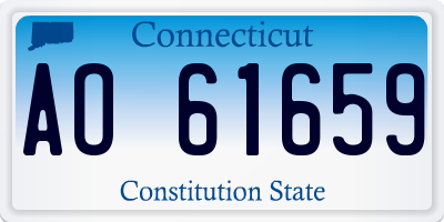 CT license plate AO61659