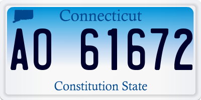 CT license plate AO61672