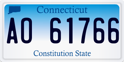 CT license plate AO61766