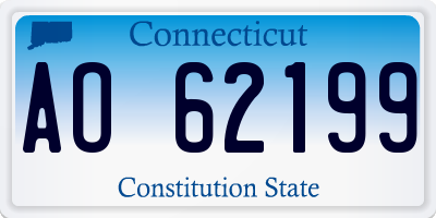 CT license plate AO62199